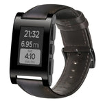 سوار ساعة من الجلد الطبيعي مشمع بالزيت، لساعات Amazfit GTR 47 مم / Pace / Stratos، لساعات Amazfit 2 Stratos، لساعات Ticwatch Pro / E2 / S2، لساعات Pebble الجيل الأول، لساعات Pebble Time