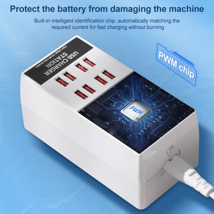 محطة شحن USB سطح مكتب بـ 20 منفذ HUB