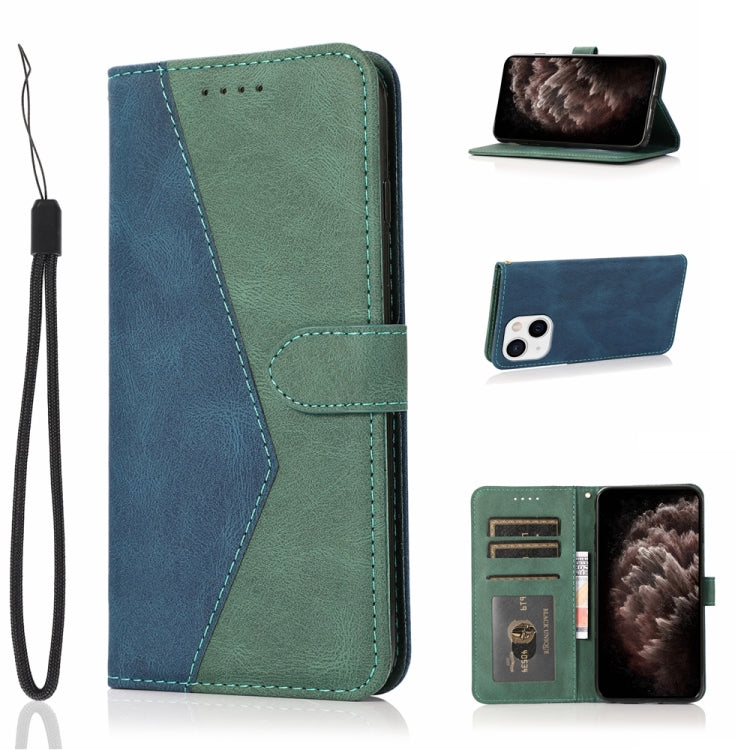 Dual-color Stitching Leather Phone Case, For iPhone 13 mini, For iPhone 13, For iPhone 13 Pro, For iPhone 13 Pro Max, For iPhone 12 mini, For iPhone 12 / 12 Pro, For iPhone 12 Pro Max, For iPhone 11, For iPhone 11 Pro