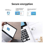 قرص USB 2.0 من الألمنيوم مع تشفير آمن Netac U275 بسعة 64 جيجابايت، 64GB