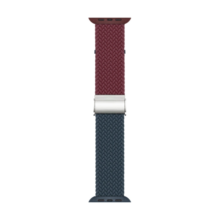 Nylon Braided Stitching Buckle Watch Band, For Apple Watch Series 8&7 41mm, For Apple Watch Series 8&7 45mm