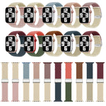 Nylon Braided Stitching Buckle Watch Band, For Apple Watch Series 8&7 41mm, For Apple Watch Series 8&7 45mm