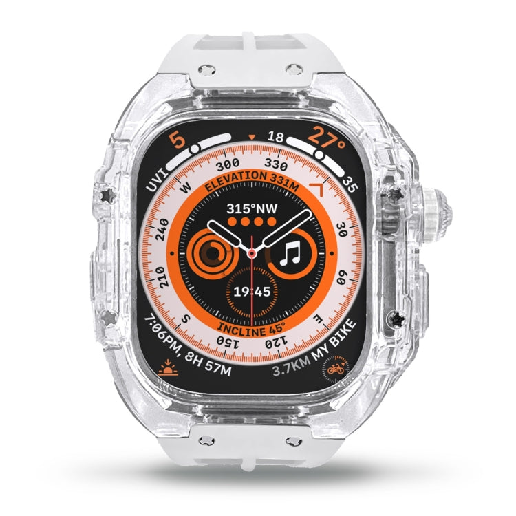 Fluorine Rubber Clear Armor Case Watch Band, For Apple Watch Ultra 3 / 2 / 1 49mm