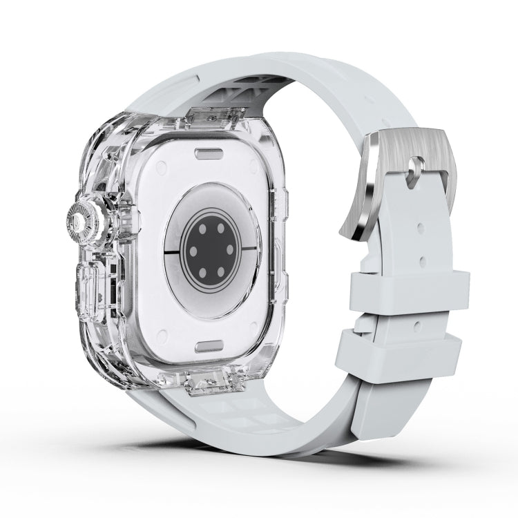 Fluorine Rubber Clear Armor Case Watch Band, For Apple Watch Ultra 3 / 2 / 1 49mm