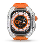 Fluorine Rubber Clear Armor Case Watch Band, For Apple Watch Ultra 3 / 2 / 1 49mm