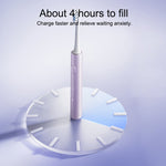 Original Xiaomi Mijia Sonic Electric Toothbrush T302, T302 (Purple), T302 (Black), T302 (Silver)