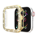 Double Row Diamonds PC Protective Case, For Apple Watch Series 6 / 5 / 4 / SE 2025 / 2023 / 2022 44mm, For Apple Watch Series 3 & 2 & 1 38mm