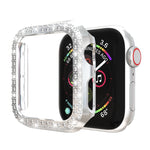 Double Row Diamonds PC Protective Case, For Apple Watch Series 6 / 5 / 4 / SE 2025 / 2023 / 2022 44mm, For Apple Watch Series 3 & 2 & 1 38mm