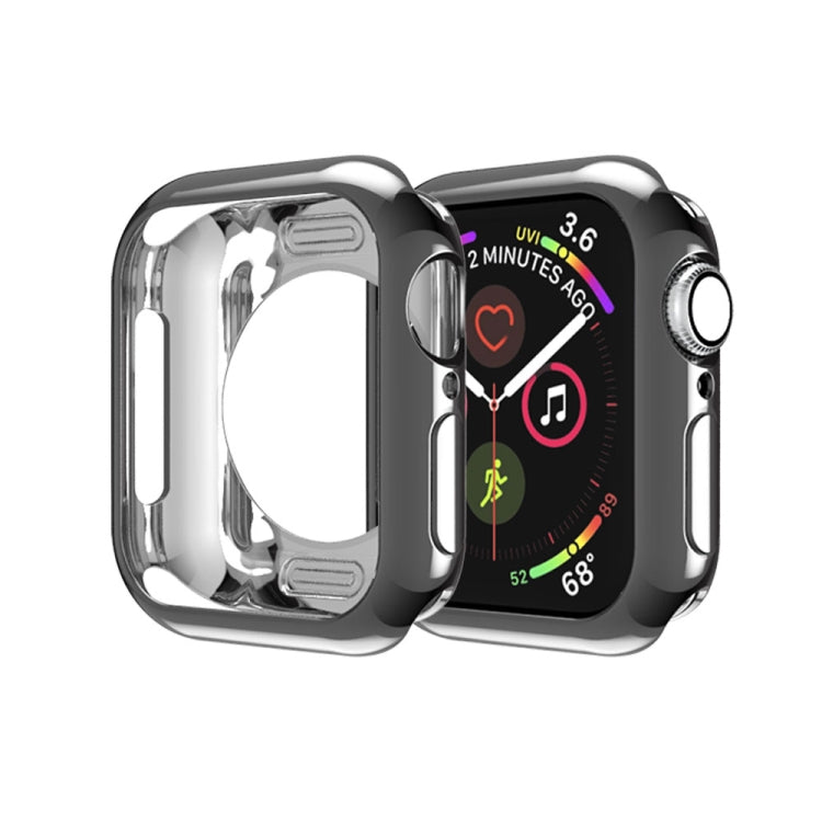 Plating TPU Round Hole Hollowing Protective Case, For Apple Watch Series 6 / 5 / 4 / SE 2025 / 2023 / 2022 40mm, For Apple Watch Series 3 & 2 & 1 42mm