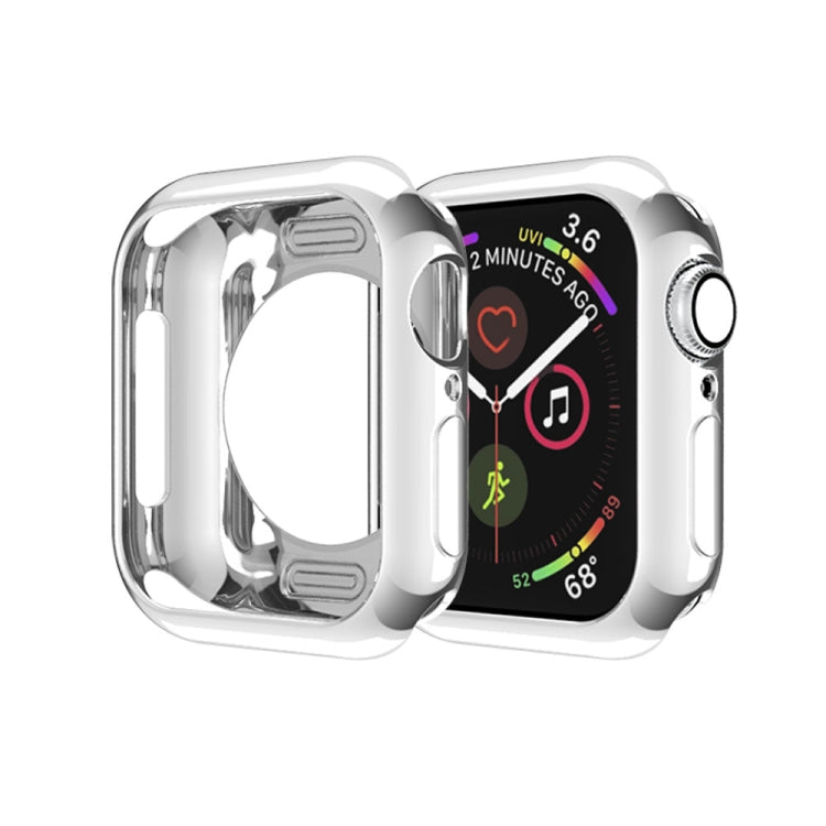 Plating TPU Round Hole Hollowing Protective Case, For Apple Watch Series 6 / 5 / 4 / SE 2025 / 2023 / 2022 40mm, For Apple Watch Series 3 & 2 & 1 42mm