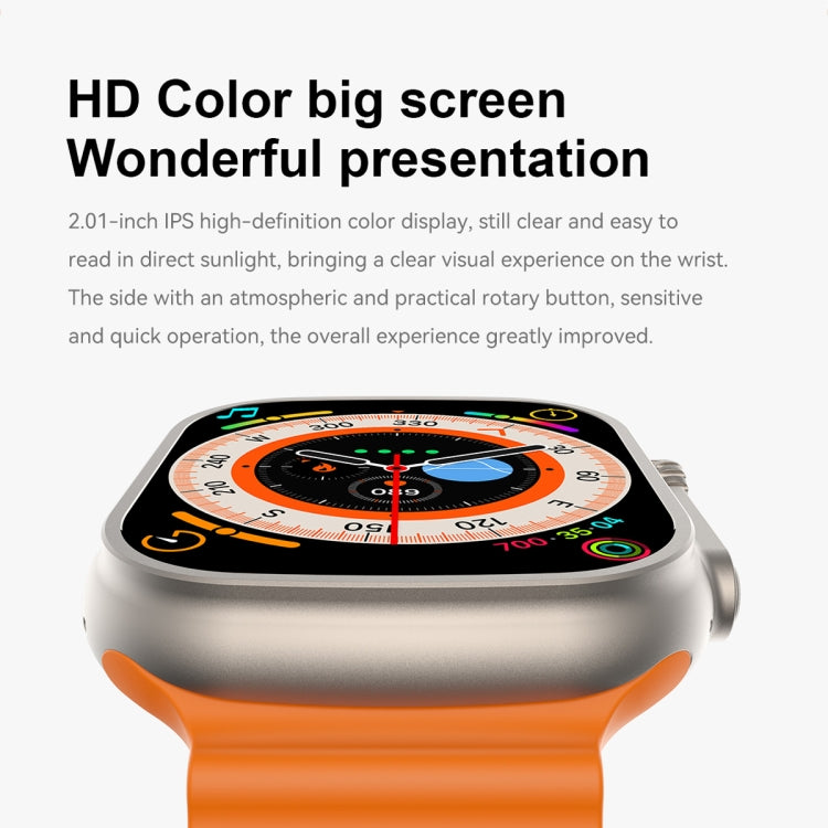 S800 Ultra Max 1.96 inch TFT Screen Smart Watch, Support Heart Rate / Blood Pressure Monitoring