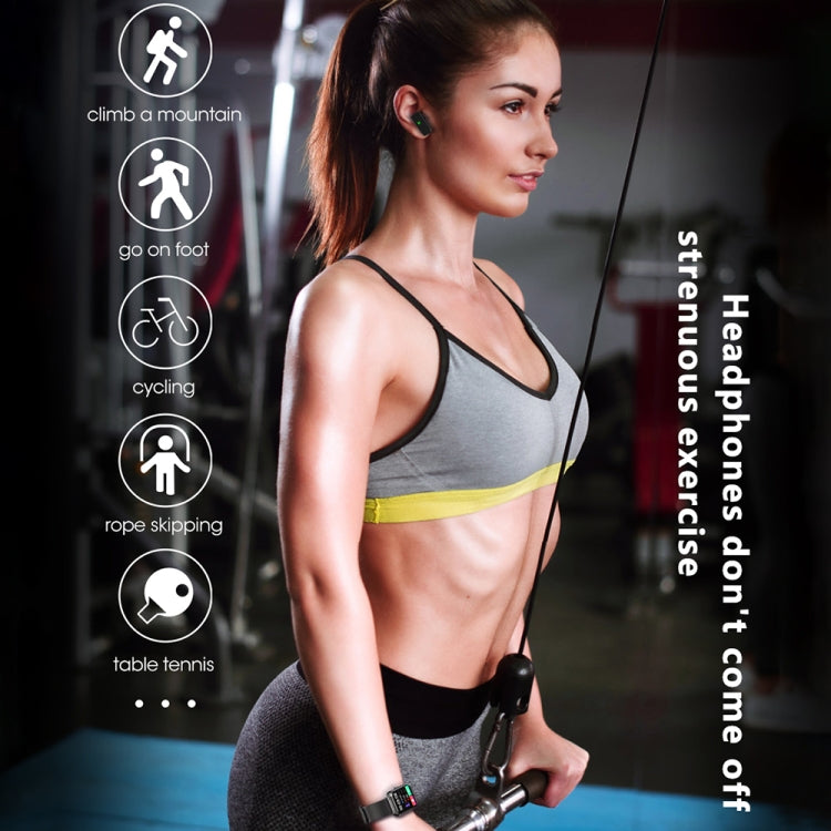 S6 TWS Earphone 1.91 inch Smart Bracelet Support Bluetooth Call / Health Monitoring