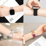 Milan Fold Buckle Metal Watch Band, For Apple Watch Series 8&7 45mm, For Apple Watch Series 8&7 41mm