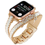 LOVE Leather Chain Watch Band, For Apple Watch Series 8&7 45mm, For Apple Watch Series 8&7 41mm