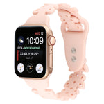Butterfly Hollow Silicone Watch Band, For Apple Watch Series 8&7 45mm, For Apple Watch Series 8&7 41mm