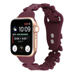 Butterfly Hollow Silicone Watch Band, For Apple Watch Series 8&7 45mm, For Apple Watch Series 8&7 41mm