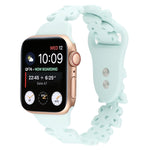 Butterfly Hollow Silicone Watch Band, For Apple Watch Series 8&7 45mm, For Apple Watch Series 8&7 41mm