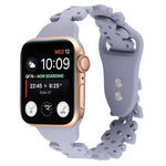 Butterfly Hollow Silicone Watch Band, For Apple Watch Series 8&7 45mm, For Apple Watch Series 8&7 41mm