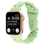 Butterfly Hollow Silicone Watch Band, For Apple Watch Series 8&7 45mm, For Apple Watch Series 8&7 41mm
