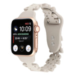 Butterfly Hollow Silicone Watch Band, For Apple Watch Series 8&7 45mm, For Apple Watch Series 8&7 41mm