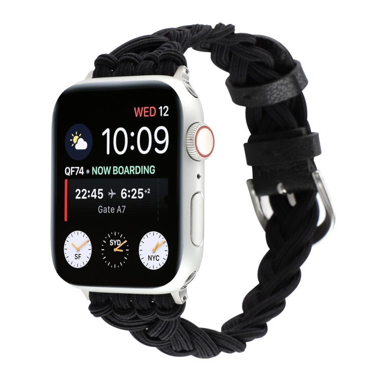 Single Elastic Nylon Braid Watch Band, For Apple Watch Series 8&7 45mm, For Apple Watch Series 8&7 41mm
