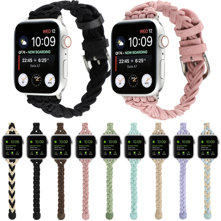 Single Elastic Nylon Braid Watch Band, For Apple Watch Series 8&7 45mm, For Apple Watch Series 8&7 41mm