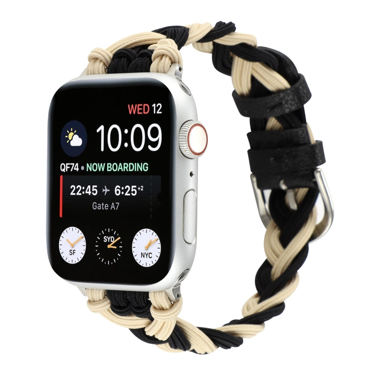 Single Elastic Nylon Braid Watch Band, For Apple Watch Series 8&7 45mm, For Apple Watch Series 8&7 41mm