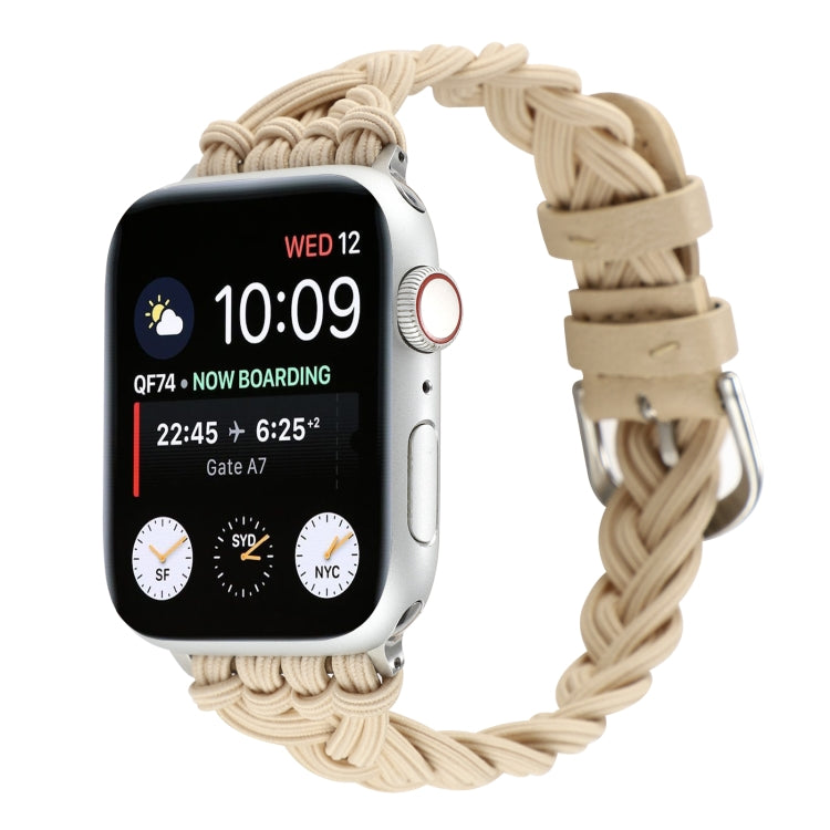 Single Elastic Nylon Braid Watch Band, For Apple Watch Series 8&7 45mm, For Apple Watch Series 8&7 41mm