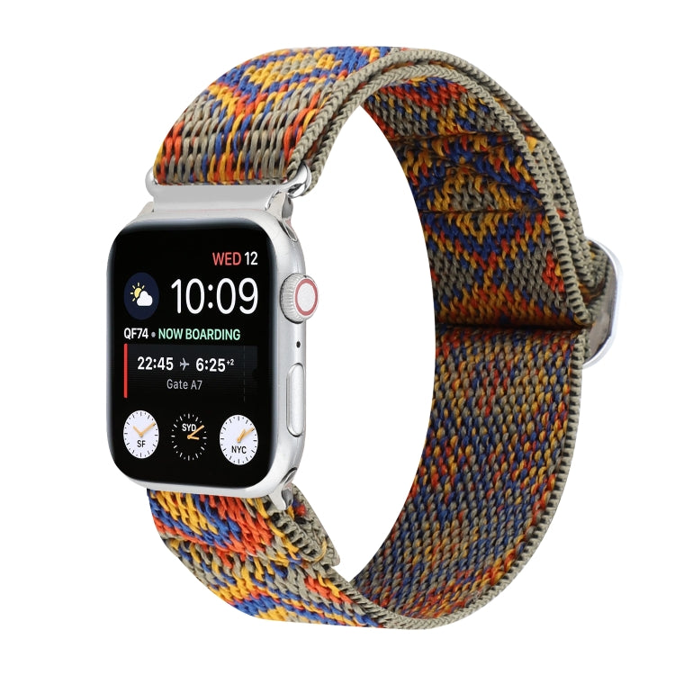 سوار ساعة من النايلون المطاطي مع إبزيم، لسلسلة Apple Watch 8&7 مقاس 45مم، لسلسلة Apple Watch 8&7 مقاس 41مم