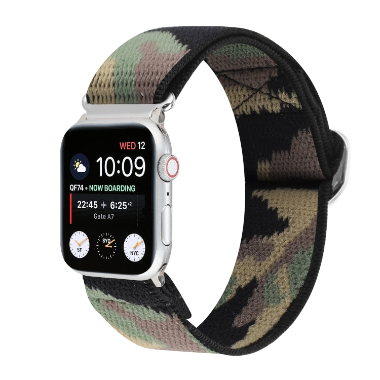 سوار ساعة من النايلون المطاطي مع إبزيم، لسلسلة Apple Watch 8&7 مقاس 45مم، لسلسلة Apple Watch 8&7 مقاس 41مم