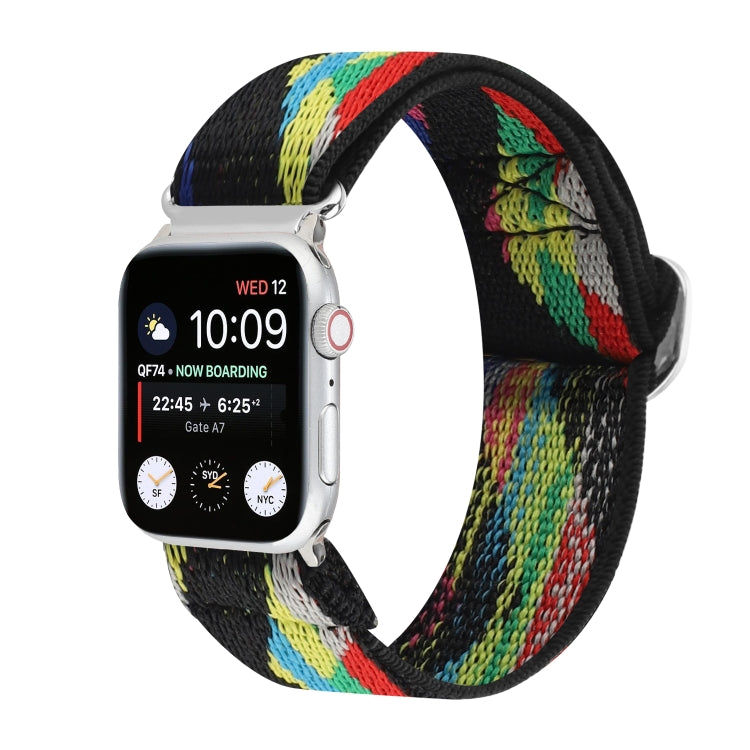 سوار ساعة من النايلون المطاطي مع إبزيم، لسلسلة Apple Watch 8&7 مقاس 45مم، لسلسلة Apple Watch 8&7 مقاس 41مم
