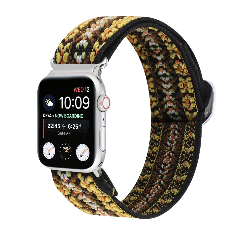 Buckle Elastic Nylon Watch Band, For Apple Watch Series 8&7 45mm, For Apple Watch Series 8&7 41mm