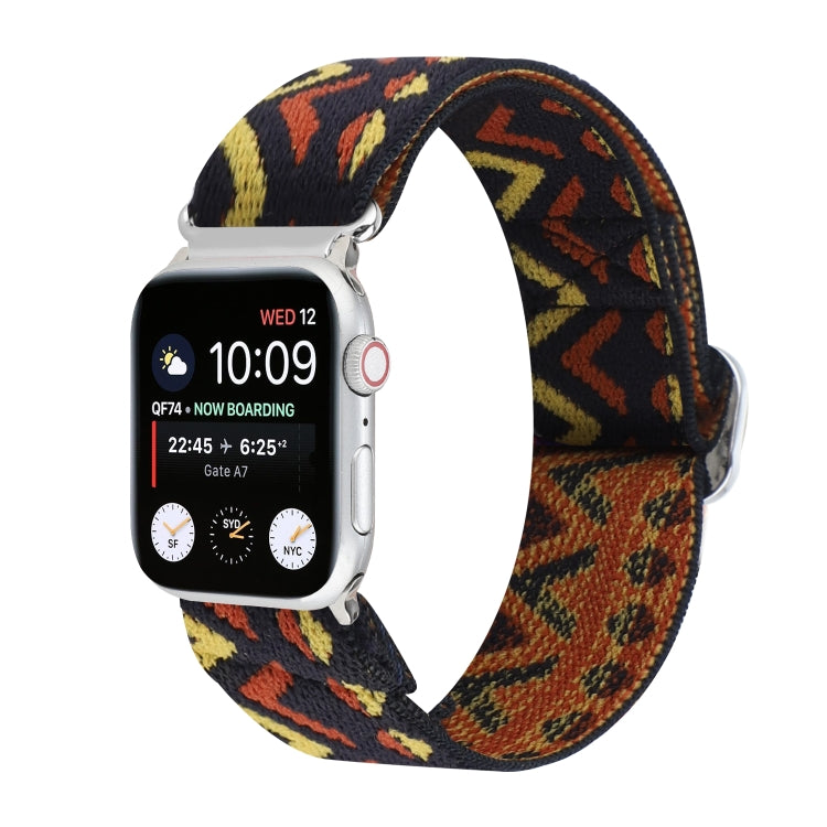 Buckle Elastic Nylon Watch Band, For Apple Watch Series 8&7 45mm, For Apple Watch Series 8&7 41mm