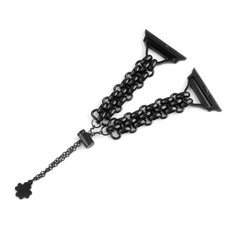 Dual-row Chain Metal Watch Band, For Apple Watch Series 8&7 45mm, For Apple Watch Series 8&7 41mm