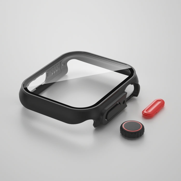 Film PC Watch Case with Detachable Button, For Apple Watch Series 9 / 8 / 7 41mm, For Apple Watch Series SE 2025 / SE 2 / 6 / SE / 5 / 4 40mm, For Apple Watch SE 2025 / SE 2 / 6 / SE / 5 / 4 40mm                                                         ...