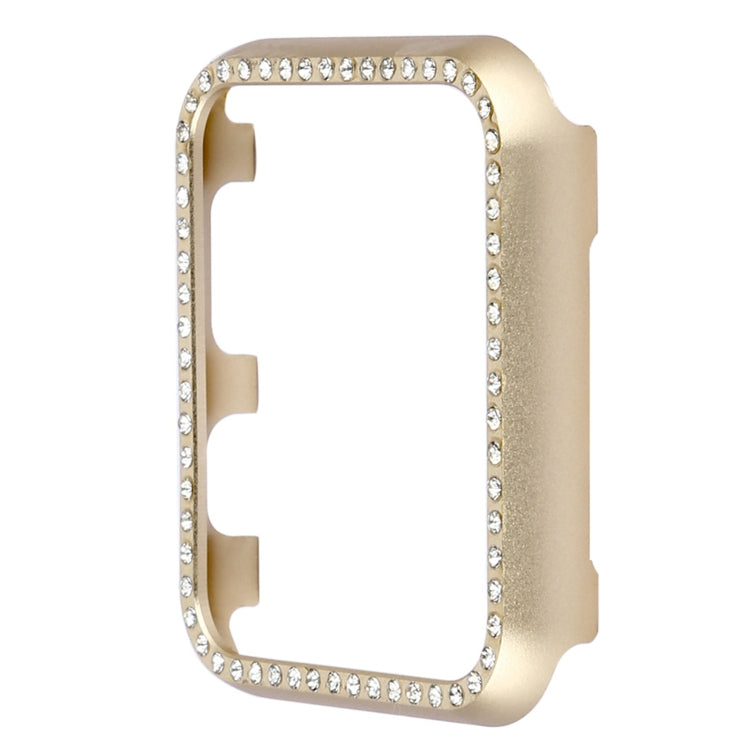 Aluminum Alloy Diamond Watch Protective Case, For Apple Watch Series 9 / 8 / 7 45mm, For Apple Watch Series SE 2025&SE 2&6&SE&5&4 44mm, For Apple Watch Series 3&2&1 42mm, For Apple Watch Series 9 / 8 / 7 41mm                                            ...