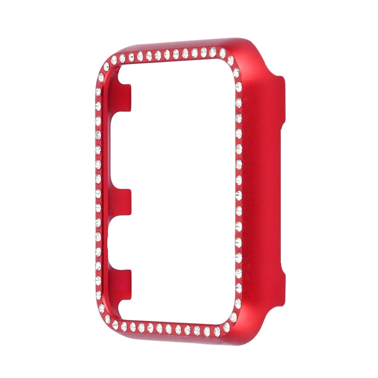 Aluminum Alloy Diamond Watch Protective Case, For Apple Watch Series 9 / 8 / 7 45mm, For Apple Watch Series SE 2025&SE 2&6&SE&5&4 44mm, For Apple Watch Series 3&2&1 42mm, For Apple Watch Series 9 / 8 / 7 41mm                                            ...