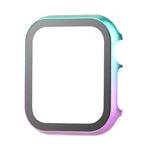 Metal Frame + Tempered Glass Protector Case, For Apple Watch Series 9 / 8 / 7 45mm, For Apple Watch Series SE 2025&SE2&6&SE&5&4 44mm, For Apple Watch Series 3&2&1 42mm, For Apple Watch Series 9 / 8 / 7 41mm                                              ...