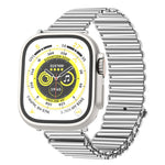 Chain Buckle Stainless Steel Watch Band, For Apple Watch Ultra 49mm / Series 8&7 45mm / SE 2&6&SE&5&4 44mm / 3&2&1 42mm, For Apple Watch Series 8&7 41mm / SE 2&6&SE&5&4 40mm / 3&2&1 38mm