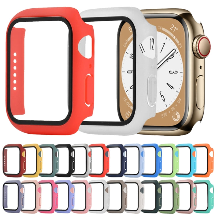 Shockproof PC+Tempered Glass Watch Protective Case, For Apple Watch Series 9 / 8 / 7 41mm, For Apple Watch Series 9 / 8 / 7 45mm