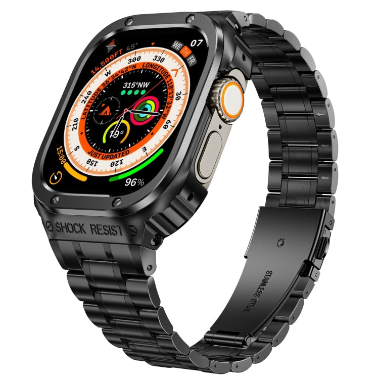 Metal Integrated Watch Protective Case, For Apple Watch Series SE 2025&6&SE&5&4 44mm, For Apple Watch Ultra 3 / 2 / 1 49mm, For Apple Watch Series 9 / 8 / 7 45mm