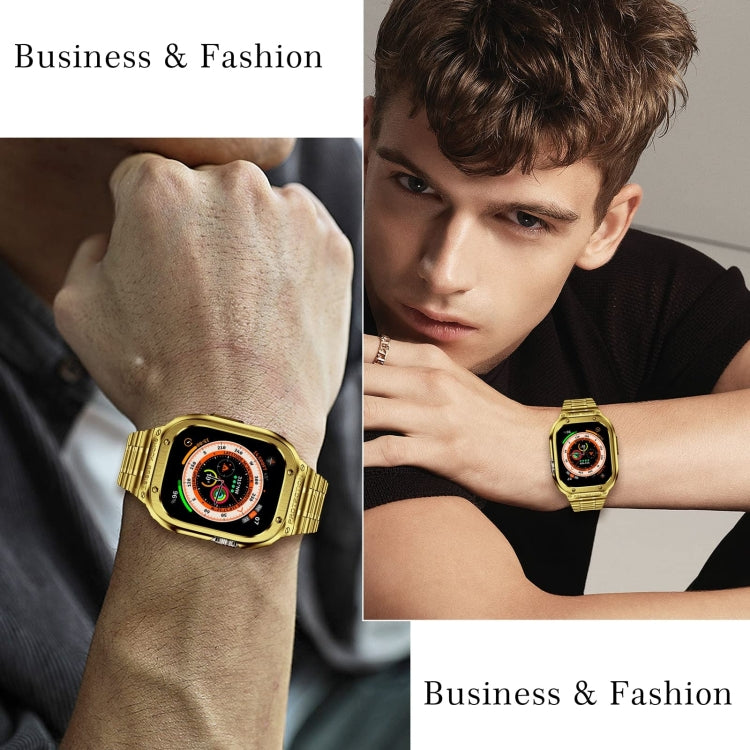 Metal Integrated Watch Protective Case, For Apple Watch Series SE 2025&6&SE&5&4 44mm, For Apple Watch Ultra 3 / 2 / 1 49mm, For Apple Watch Series 9 / 8 / 7 45mm