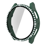 Einreihiges Diamant-Gehäuse aus Polycarbonat und gehärtetem Glas, für Samsung Galaxy Watch5 44 mm