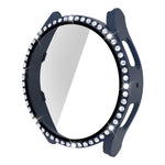 Einreihiges Diamant-Gehäuse aus Polycarbonat und gehärtetem Glas, für Samsung Galaxy Watch5 44 mm