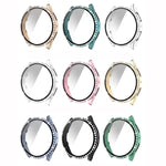 Einreihiges Diamant-Gehäuse aus Polycarbonat und gehärtetem Glas, für Samsung Galaxy Watch5 44 mm