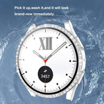 Einreihiges Diamant-Gehäuse aus Polycarbonat und gehärtetem Glas, für Samsung Galaxy Watch5 44 mm