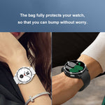 Einreihiges Diamant-Gehäuse aus Polycarbonat und gehärtetem Glas, für Samsung Galaxy Watch5 44 mm