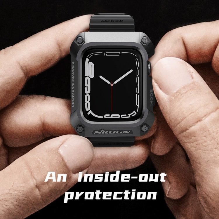 NILLKIN Ruidong Series Alloy + TPU Integrated Watch Band, For Apple Watch Series 8&7 45mm