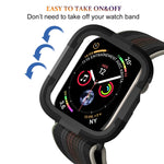Armor Frame Watch Case, For Apple Watch Series SE 2&6&SE&5&4 40mm, For Apple Watch Series 9 / 8 / 7 41mm, For Apple Watch Series SE 2&6&SE&5&4 44mm, For Apple Watch Series 9 / 8 / 7 45mm, For Apple Watch Ultra 3 / 2 / 1 49mm