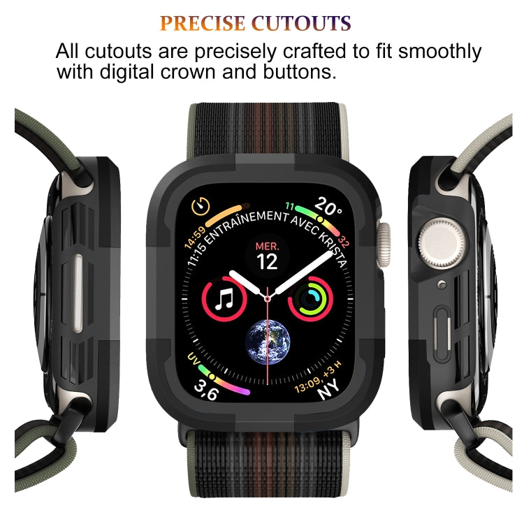 Armor Frame Watch Case, For Apple Watch Series SE 2&6&SE&5&4 40mm, For Apple Watch Series 9 / 8 / 7 41mm, For Apple Watch Series SE 2&6&SE&5&4 44mm, For Apple Watch Series 9 / 8 / 7 45mm, For Apple Watch Ultra 3 / 2 / 1 49mm
